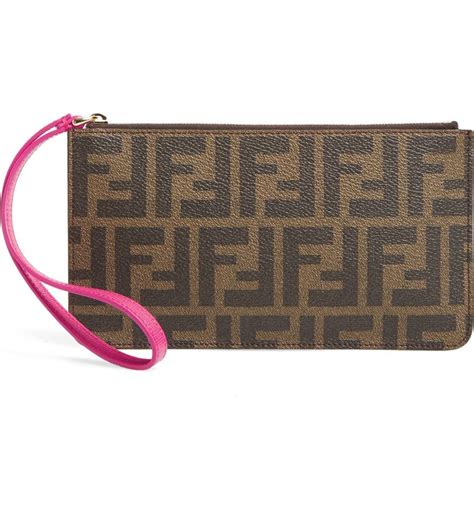 fendi wristlet zucca
